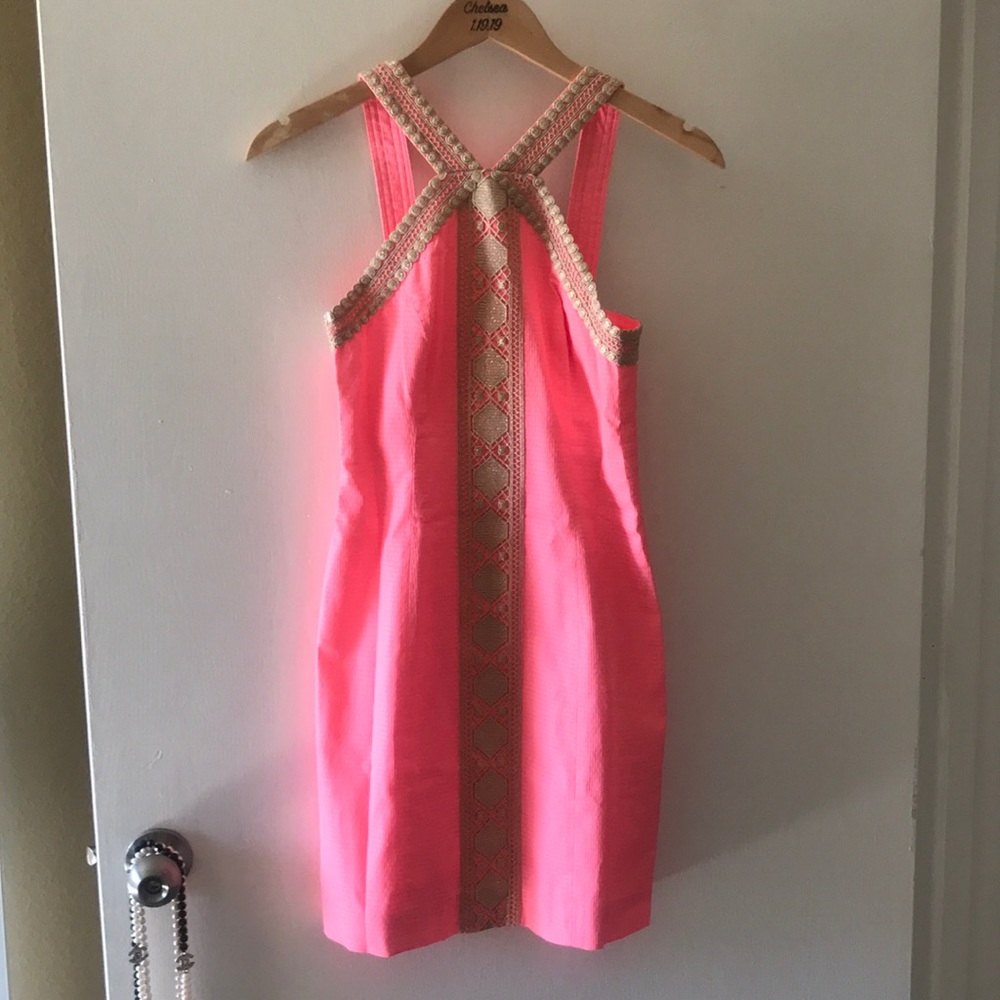 Lily Pulitzer Coral Shift Dress